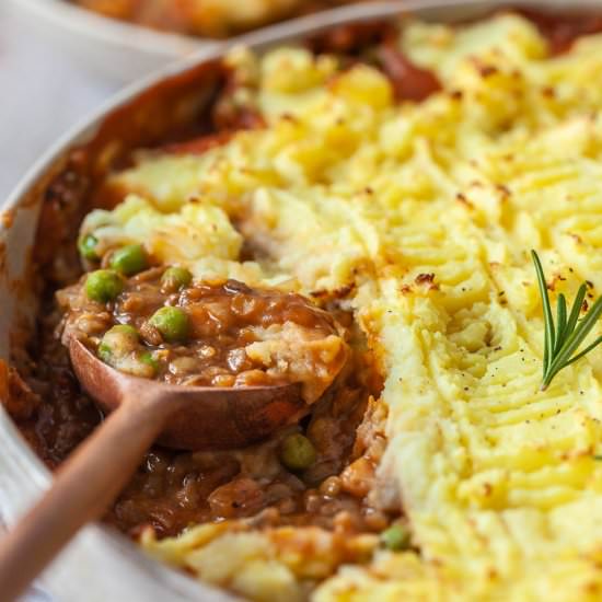 Vegan Lentil Shepherd's Pie - Recipe photo by vibrantplate