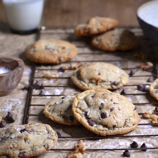 Giant Triple Chocolate Chip Cookies - Recipe photo by theartofbaking