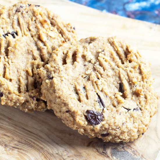 Chocolate chip chickpea cookies - Recipe photo by Mandy Sneaky Veg