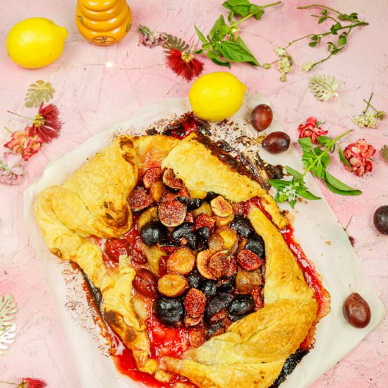 Fig Plum Galette - Recipe photo by Fitty Foodlicious