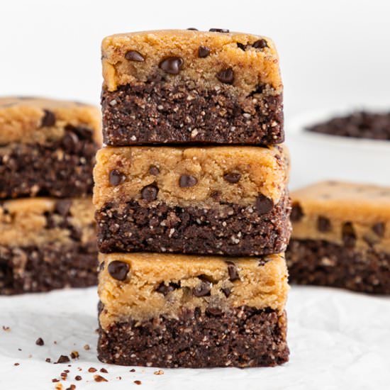 No Bake Cookie Dough Brownies - Recipe photo by purelykaylie