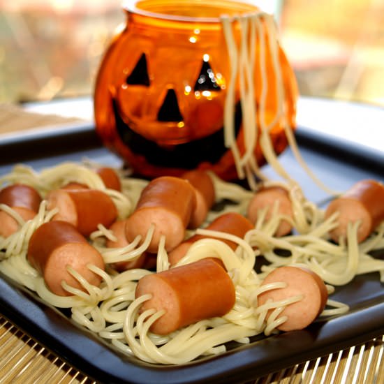 Halloween Worms - Recipe photo by Cooking and Cooking