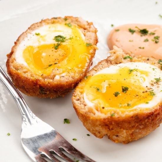 How To Make Scotch Eggs - Recipe photo by healthyrecipes101
