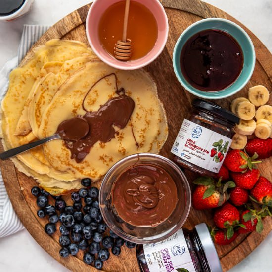 Crepe Bar - Recipe photo by everylittlecrumb