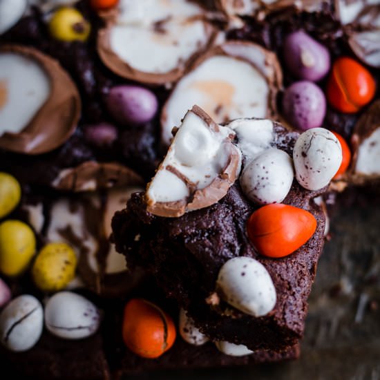 Easter Egg Brownies - Recipe photo by tiffinandteaofficial