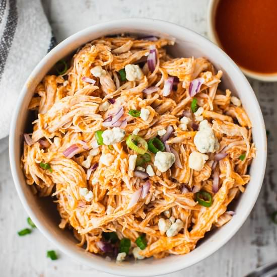 Instant Pot Buffalo Chicken {Whole3 - Recipe photo by Shuangys Kitchensink