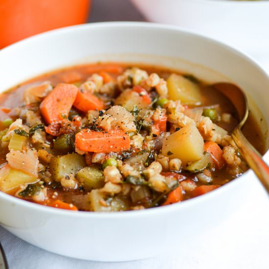 Vegetable and Barley Stew - Recipe photo by earthly provisions