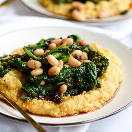 Polenta with Broccoli Rabe - Recipe photo by earthly provisions