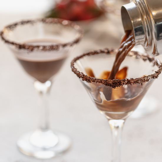Healthy Chocolate Martini - Recipe photo by Donut Worry Be Healthy