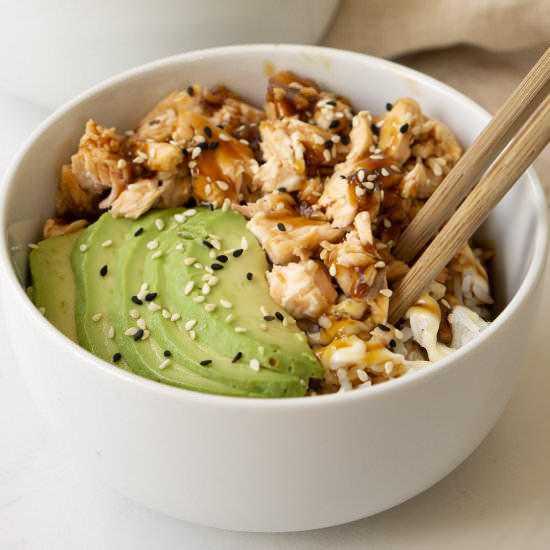 Salmon and Avocado Rice Bowls - Recipe photo by eightforestlane