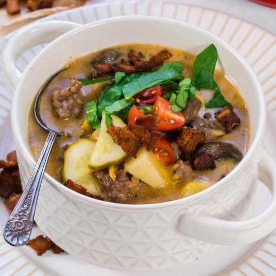 Award Winning Cheeseburger Soup - Recipe photo by Bowl Me Over