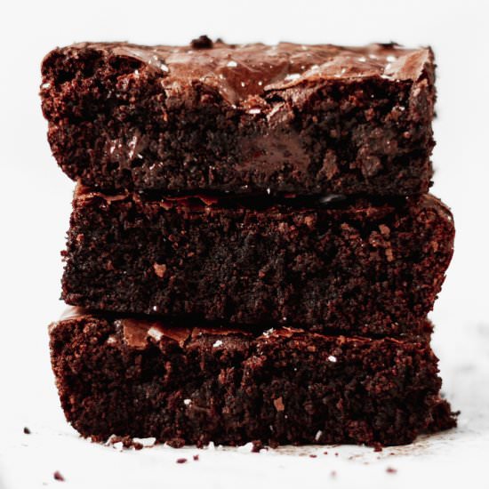 small batch brownies for two - Recipe photo by damnspicy