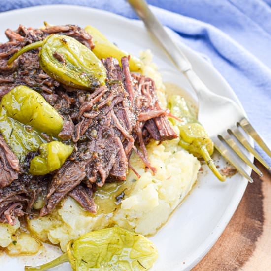 Whole30 Mississippi Pot Roast - Recipe photo by jamjarkitchen