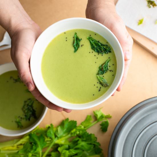 Gardener's Delight Celery Soup - Recipe photo by TheFrayedApron