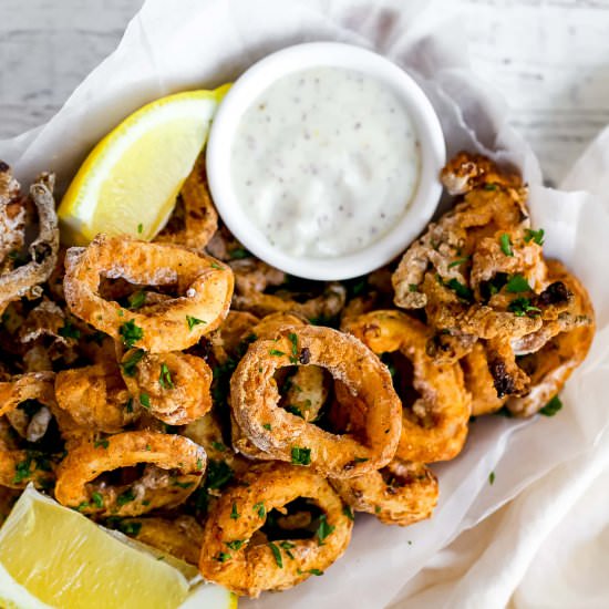 Air Fryer Calamari - Recipe photo by holistic.foodie
