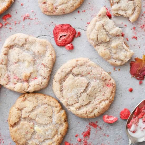 Strawberry White Chocolate Cookies - Recipe photo by butternutandsage