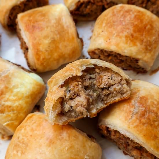 vegan sausage rolls - Recipe photo by fromthecomfortofmybowl