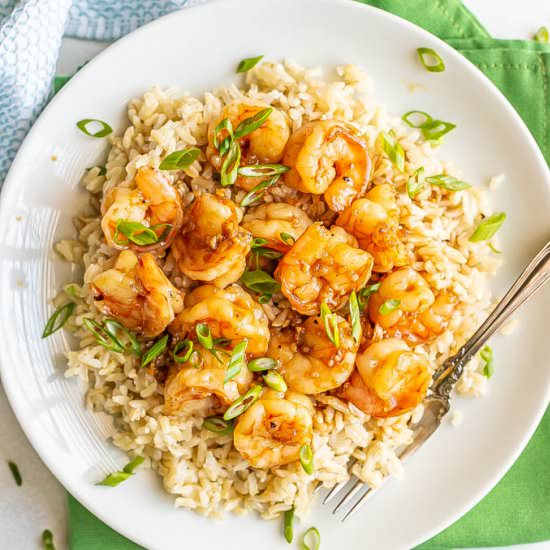 Honey garlic shrimp - Recipe photo by Family Food on the Table