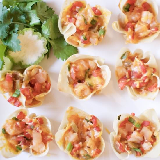 crowd-pleasing wonton shrimp cups - Recipe photo by ahintofrosemary