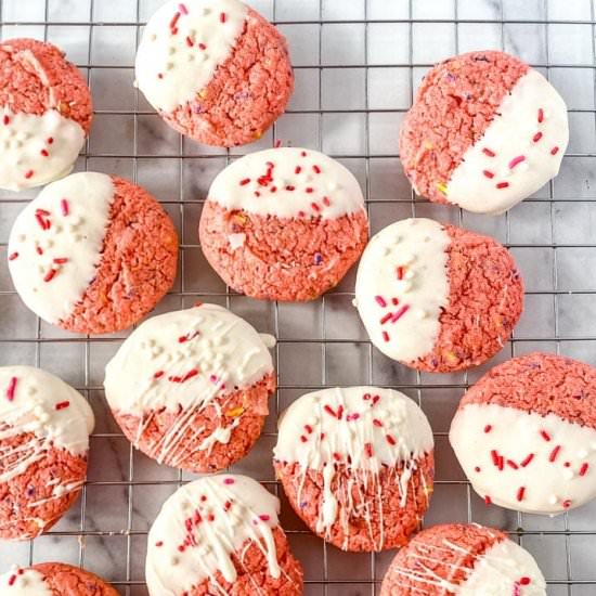 Easy Strawberry Cake Mix Cookies - Recipe photo by sustain my cooking habit