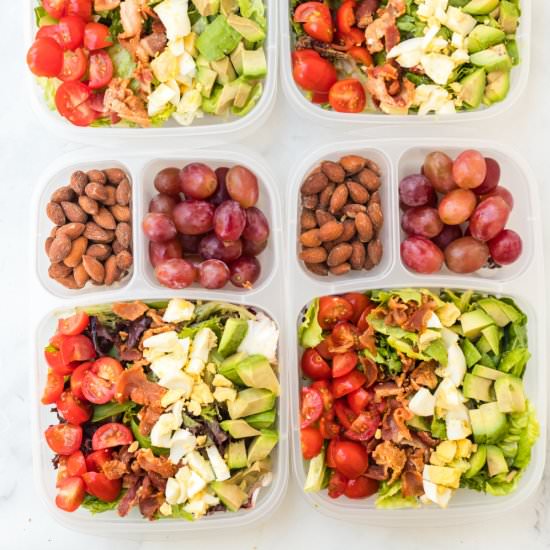Easy Lunchbox Cobb Salads - Recipe photo by familyfreshmeals