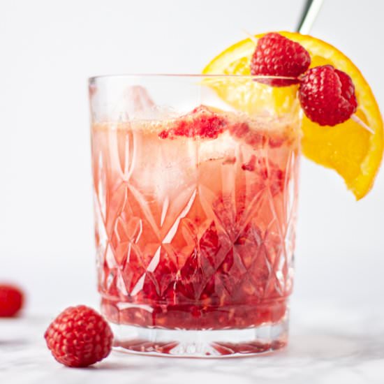 Bourbon Raspberry Cocktail - Recipe photo by The Littlest Crumb