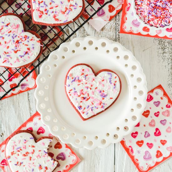 Red Velvet Sugar Cookies - Recipe photo by TheCakeChica