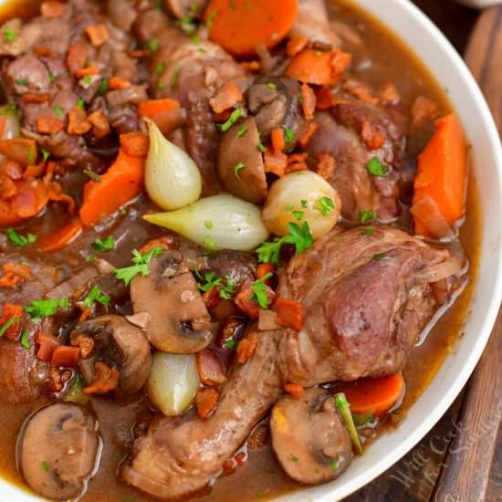Coq Au Vin - Recipe photo by WillCookForSmiles
