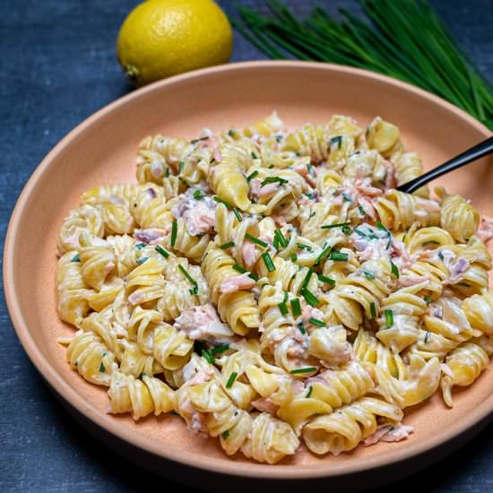 Smoked Salmon Pasta - Recipe photo by skinnyspatula