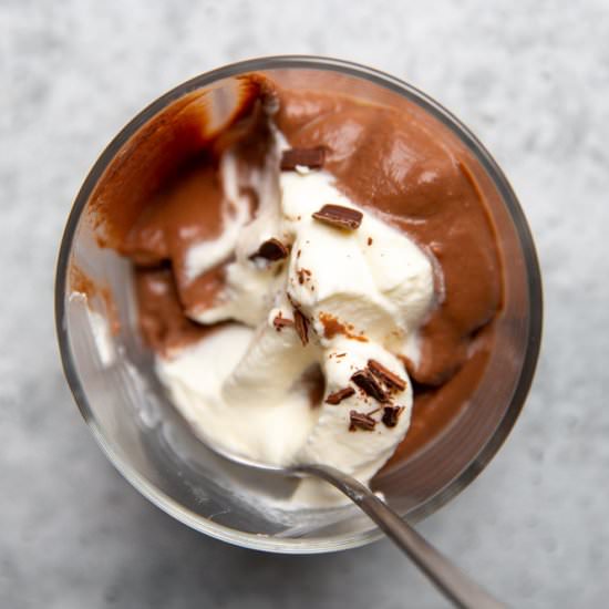 Homemade Dark Chocolate Pudding - Recipe photo by FromScratchFast