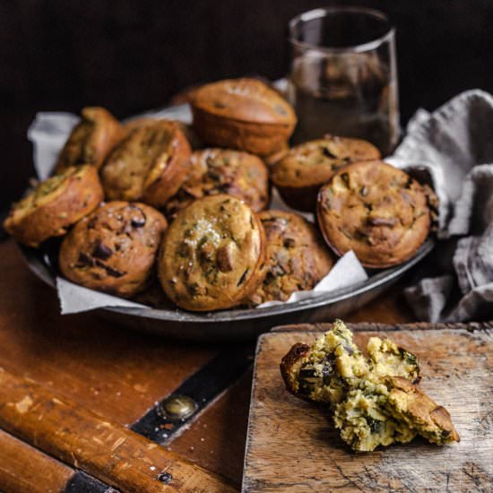 Light and Fluffy Savory Vegan Muf - Recipe photo by bitingintolife