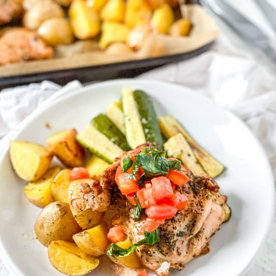 Sheet Pan Balsamic Chicken - Recipe photo by Real Food with Sarah