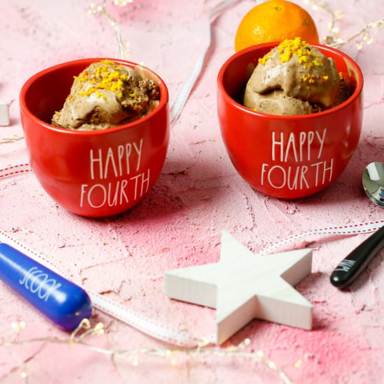 Homemade Chocolate Orange Ice Cream - Recipe photo by Fitty Foodlicious