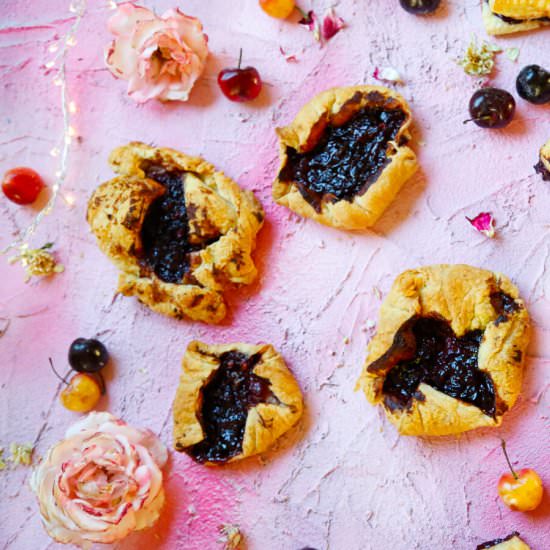 Homemade Cherry Turnovers - Recipe photo by Fitty Foodlicious