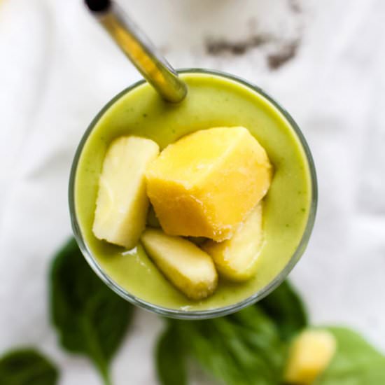 Mango Pineapple Avocado Smoothie - Recipe photo by rootsandradishes