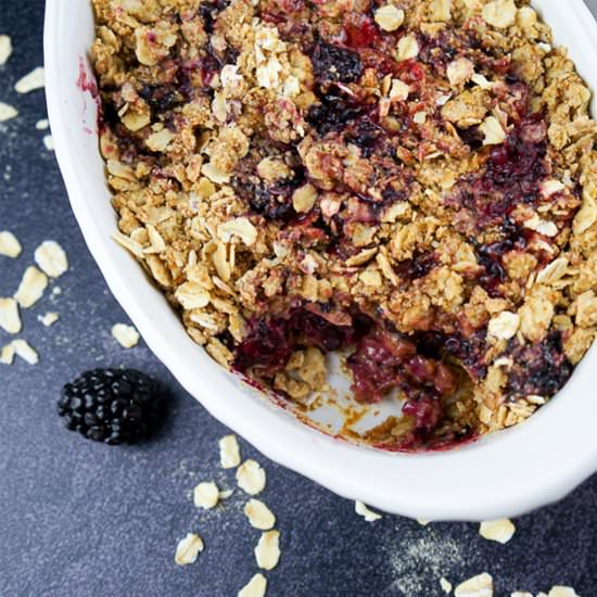 Blackberry Crumble For Two - Recipe photo by aznjenny28