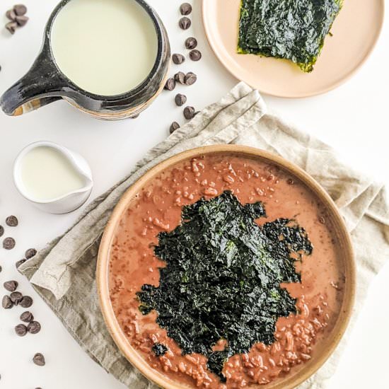 6-INGREDIENT VEGAN FILIPINO CHAMPORADO - Recipe photo by bakeroise