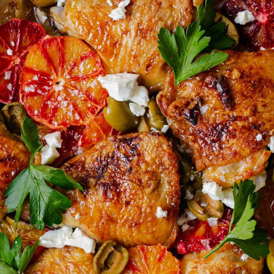 Orange & fennel chicken thighs - Recipe photo by Shecanteatwhat