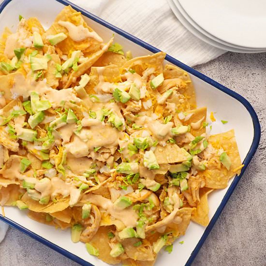 Chicken Enchilada Nachos - Recipe photo by katymcavoy