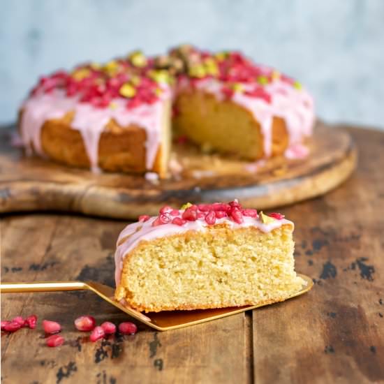 Persian Love Cake -pomegranate cake - Recipe photo by veggie desserts