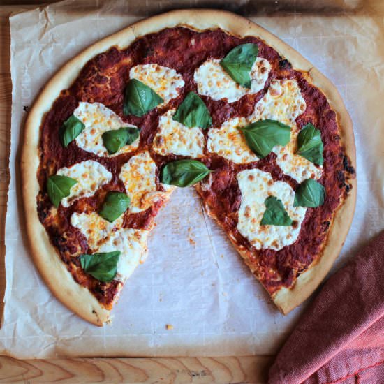 Pizza Margherita - Recipe photo by TwoBitTart