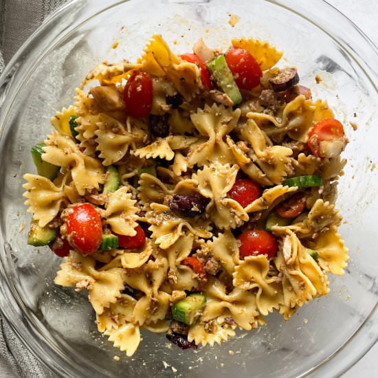 Healthy Tuna Pasta Salad - Recipe photo by frozen_bananas_