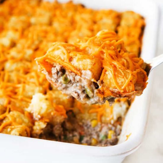 Tater Tot Hotdish - Recipe photo by pipandebby
