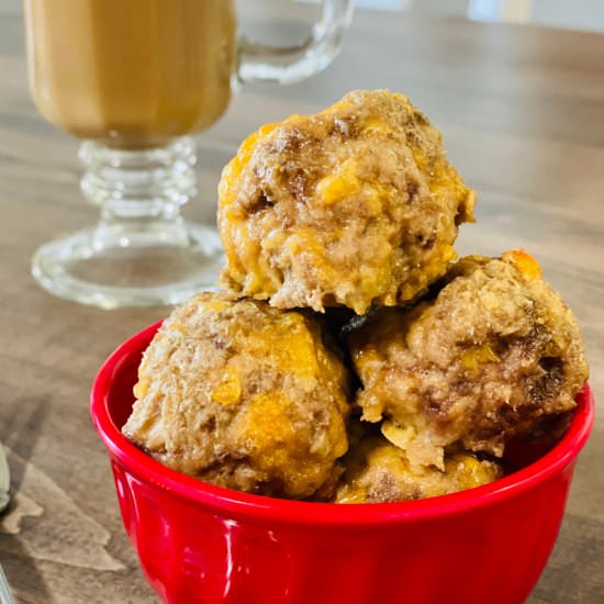 Low Carb Sausage Balls - Recipe photo by theshortordercook