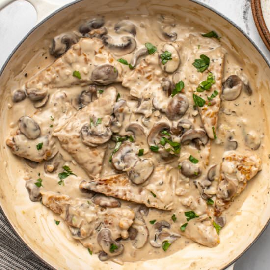 Tempeh Marsala with Mushrooms - Recipe photo by from my bowl