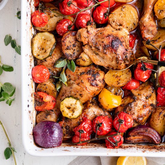 Mediterranean One Pan Baked Chicken - Recipe photo by Cakes By Chichi