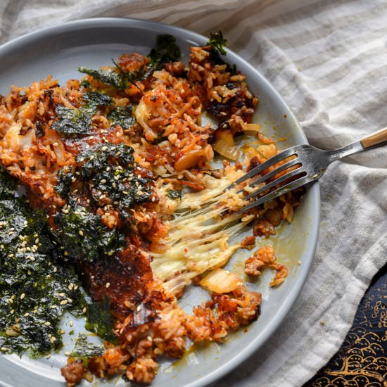 Kimchi Fried Rice with Cheese - Recipe photo by beyondkimchee