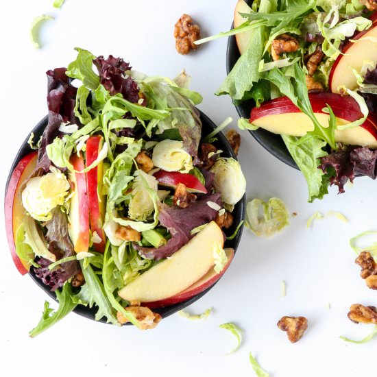 Shaved Brussels Sprouts Salad - Recipe photo by the food blog