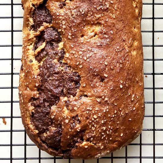 gluten-free nutella swirl loaf - Recipe photo by ahintofrosemary
