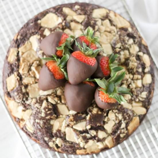 Chocolate Strawberry Cake - Recipe photo by DoughEyedBlog
